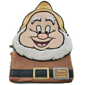 Loungefly Mini Backpack-Snow White And Seven Dwarfs Exclusive Happy Disney